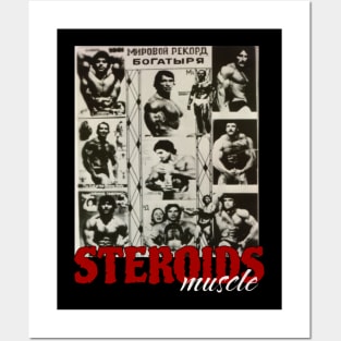 steroids muscle Posters and Art